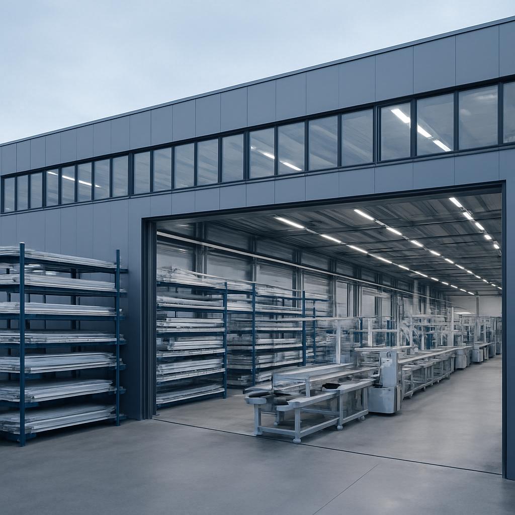 XIAOZI metal doors and windows production base